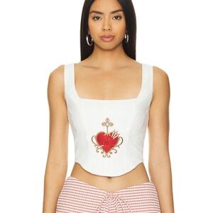 NWT Loba Corazon Top in Ivory - Size Small